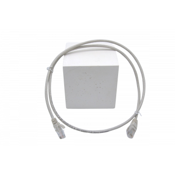 Grijze Zybrnet 500 Cat.6 U/UTP PVC patchkabel van 3m