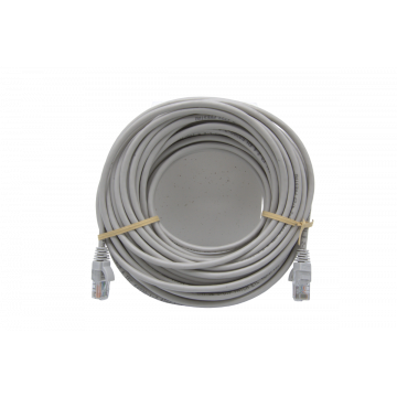 Grijze Zybrnet 500 Cat.6 U/UTP LSZH patchkabel van 20m