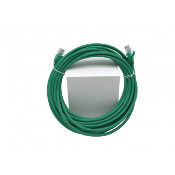 Groene Zybrnet 500 Cat.6 U/UTP patchkabel van 10m