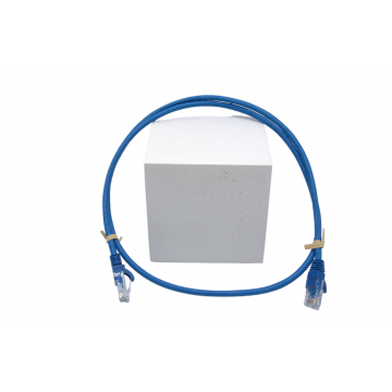 Blauwe Zybrnet 500 Cat.6 U/UTP patchkabel van 2m