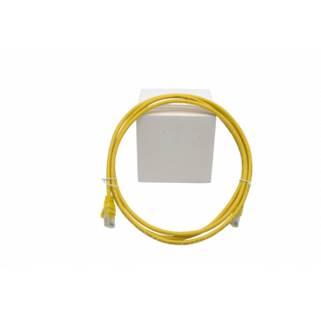 Gele Zybrnet 500 Cat.6 U/UTP patchkabel van 3m