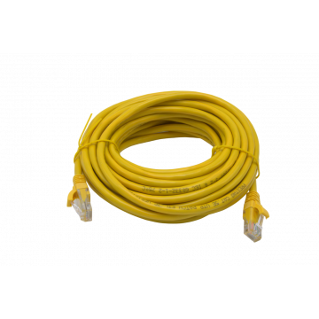 Gele Zybrnet 500 Cat.6 U/UTP patchkabel van 5m