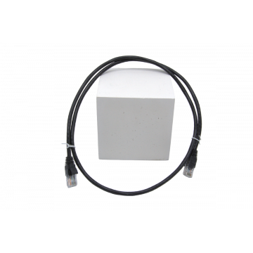 Zwarte Zybrnet 500 Cat.6 U/UTP patchkabel van 3m