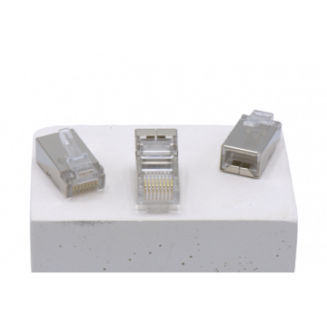 RJ45 Cat5E FTP Plug Voor Stugge Ronde Netwerkkabel