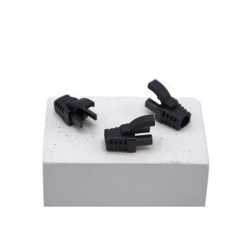 Professionele UTP tule RJ45 zwart voor kabelafwerking