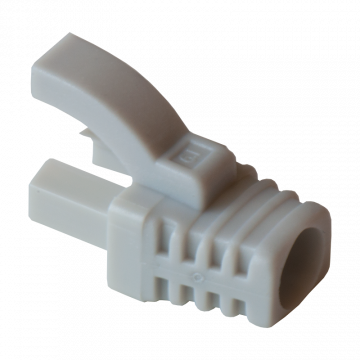 Grijze RJ45 tule voor Cat.5e UTP – strak en storingsvrij
