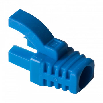 Blauwe RJ45 tule – kleurcodering voor Cat.5e netwerken