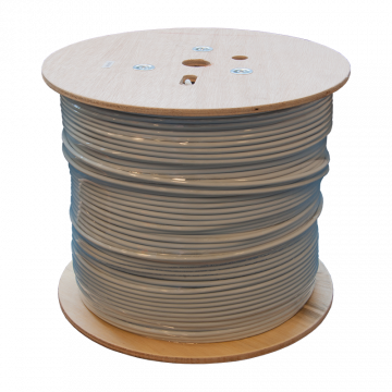 Zybrnet Cat.6 U/UTP LSZH Massief AWG24 500m &ndash; Grijs | Hoogwaardige Netwerkkabel voor Betrouwbare Installaties