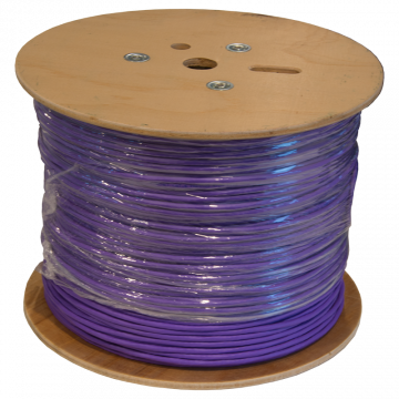 Zybrnet 500 Meter Cat 6 U/UTP Patchkabel PVC - Paars