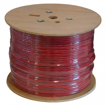 Zybrnet 500 Meter Cat 6 U/UTP Patchkabel LSZH - Rood