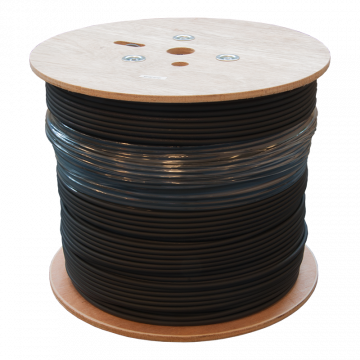 F/UTP CAT.6 Grondkabel Stug Outdoor PE 24AWG Zwart 500M