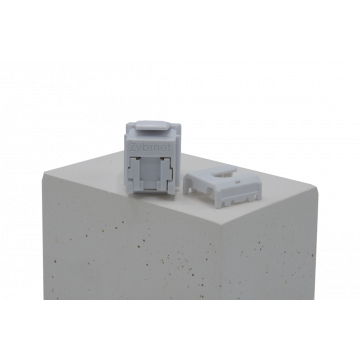 Cat6 UTP Zybrnet Keystone Jack met Stofklep