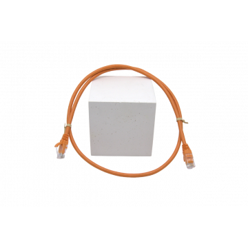 Oranje Zybrnet 500 Cat.6 U/UTP LSZH patchkabel van 3m