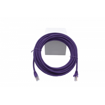 Paarse Zybrnet 500 Cat.6 U/UTP LSZH patchkabel van 5m