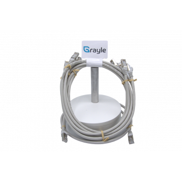 Patch kabel Cat.6 Shielded S/FTP 4P AWG26  PVC  grijs 30 meter