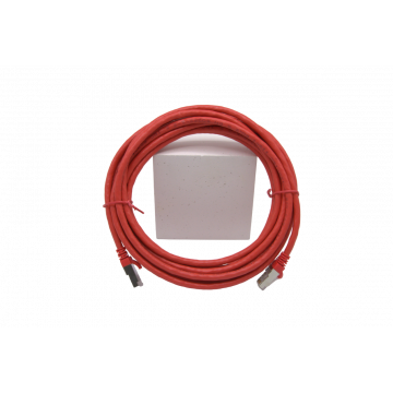 Patch kabel Cat.6 Shielded S/FTP 4P AWG26  PVC  rood 10 meter