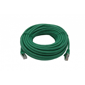 Patch kabel Cat.6 Shielded S/FTP 4P AWG26  PVC  groen 30 meter