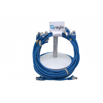Patch kabel Cat.6 Shielded S/FTP 4P AWG26  PVC  blauw 10 meter