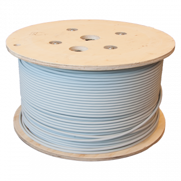 Zybrnet Cat.6A F/UTP Installatiekabel &ndash; 500m LSZH AWG23 Grijs