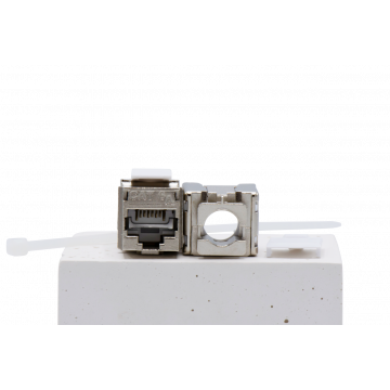 Cat6A/7A Keystone Jack Toolless | Shielded RJ45 Metaa