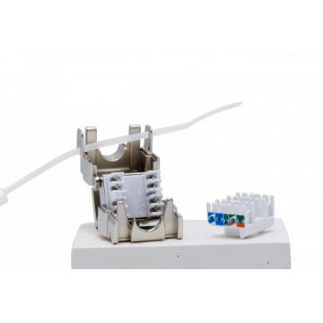 Cat6A Toolless Shielded Keystone Jack | RJ45 Metaal