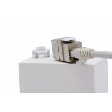 Toolless Shortbody Keystone Jack Cat6A/7A | Afgeschermd