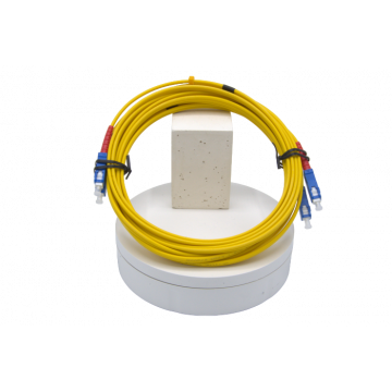 7.5m Zybrspeed Duplex OS2 fiber optic patchcable with SC - SC connectors