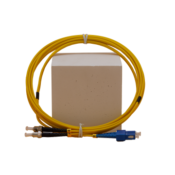 1m Zybrspeed Duplex OS2 fiber optic patchcable with SC - ST connectors