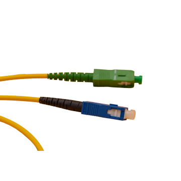 1m Zybrspeed Simplex OS2 fiber optic patchcable with SC APC - SC connectors