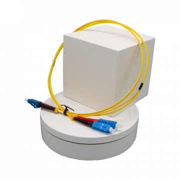 2m Zybrspeed Duplex OS2 fiber optic patchcable with SC - LC connectors