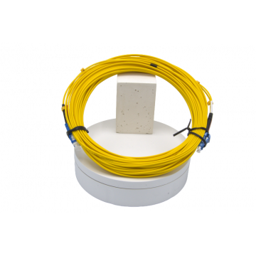 30m Zybrspeed Duplex OS2 fiber optic patchcable with SC - LC connectors