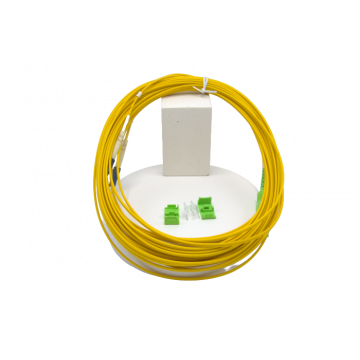 10m Zybrspeed Duplex OS2 fiber optic patchcable with SC APC - LC connectors