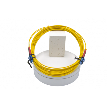 10m Zybrspeed Duplex OS2 fiber optic patchcable with LC - LC connectors