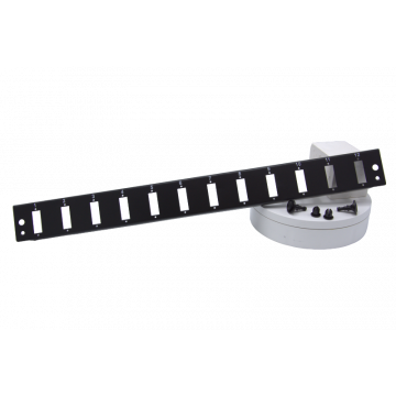 Zybrspeed SC Patchmodule Leeg – 12x Duplex | 1HE Rack