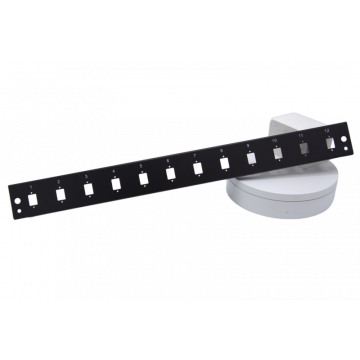 1HE LC Voorpaneel 12 Poorten – Leeg 19" Glasvezel