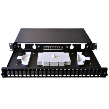 SC Glasvezel Patchpanel 24/48 Poorten – 1HE Rackmount